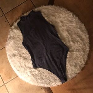 Mock Neck Sleeveless Bodysuit